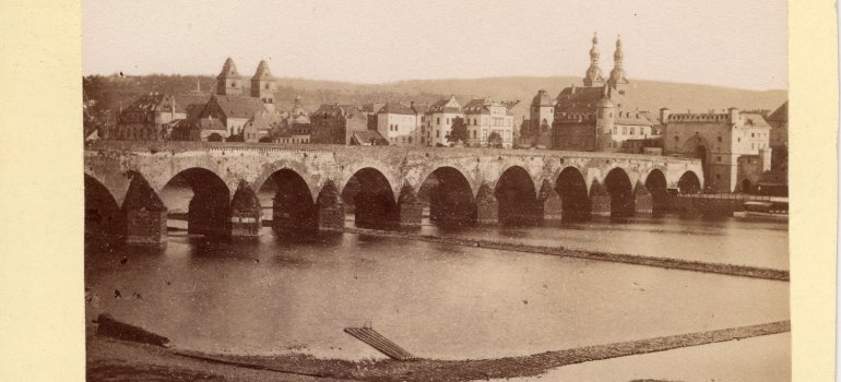 Balduinbrücke mit dem Moselbrückentor 1867 bis 1883